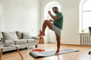 living room cardio workout no jumping