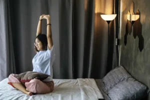 stretching routine before bed sleep